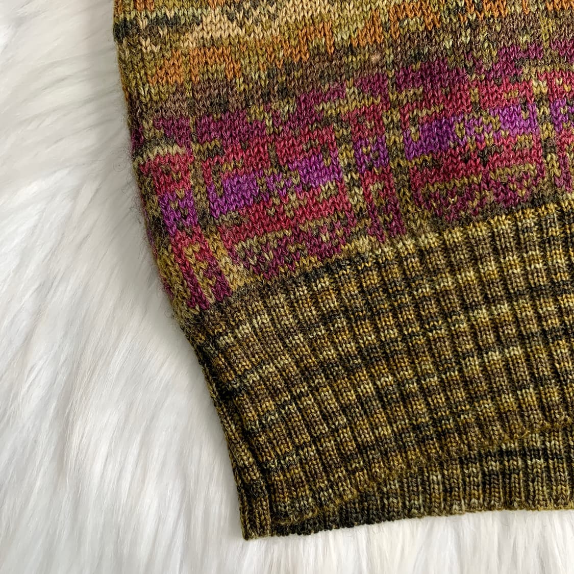 일본 빈티지 BOSTON TRADERS' 멀티 컬러 패턴 니트 1766 상품이미지5