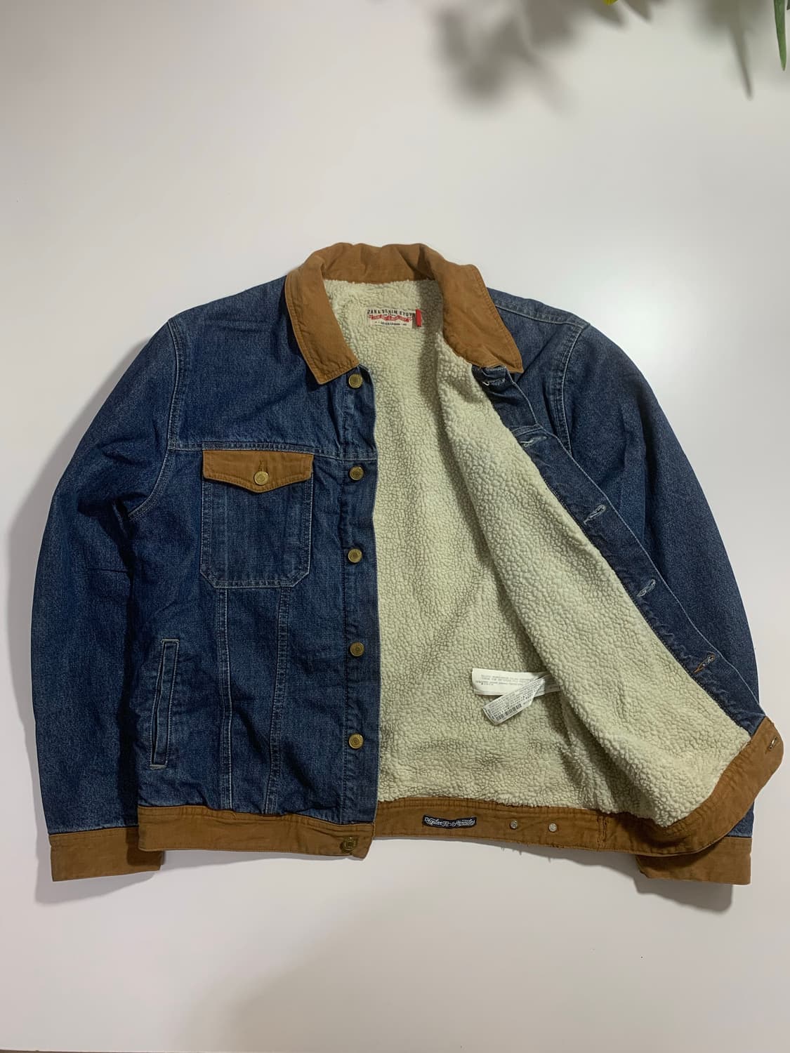 자라 데님 배색 안감 자켓 상품이미지2