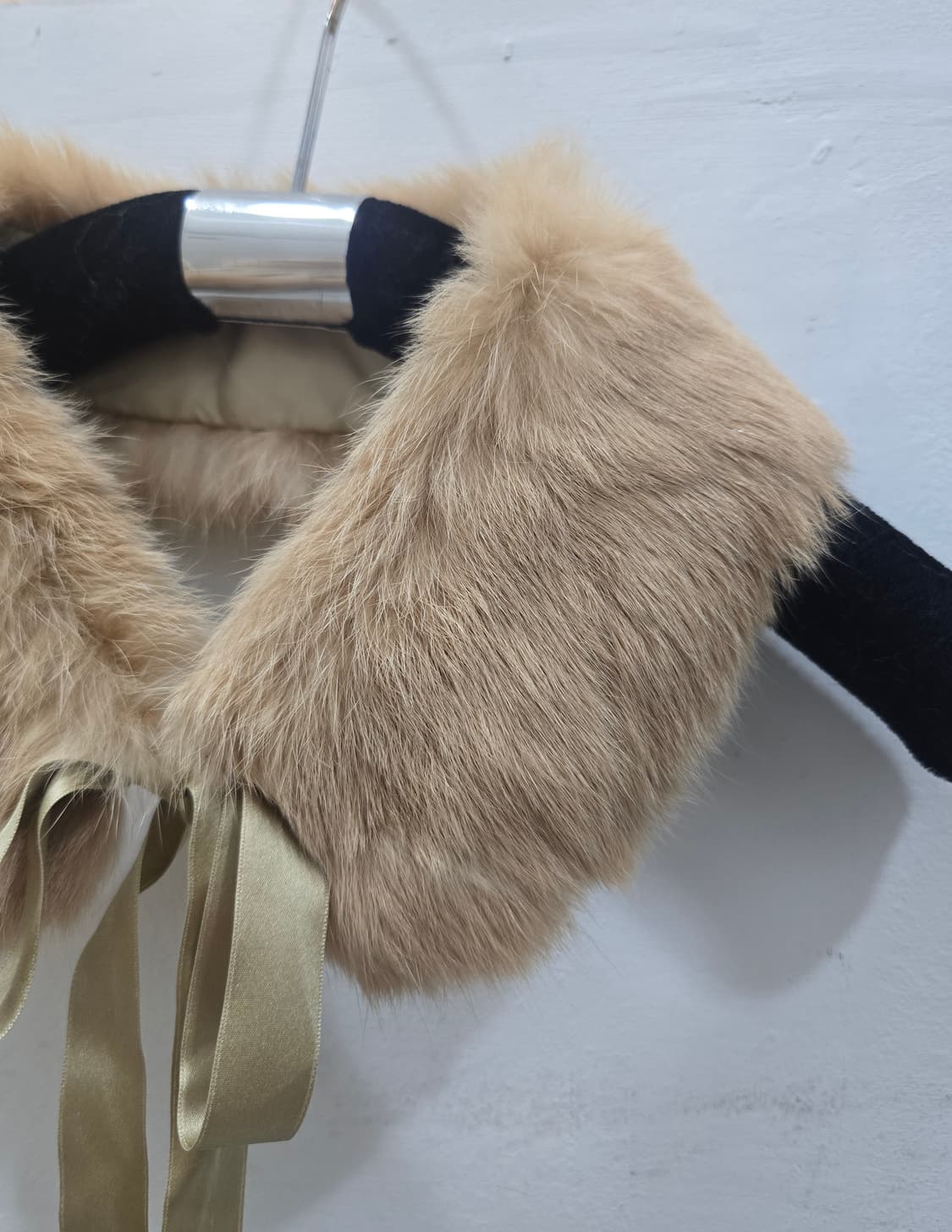 리얼 퍼 카라 리본 목도리 상품이미지2