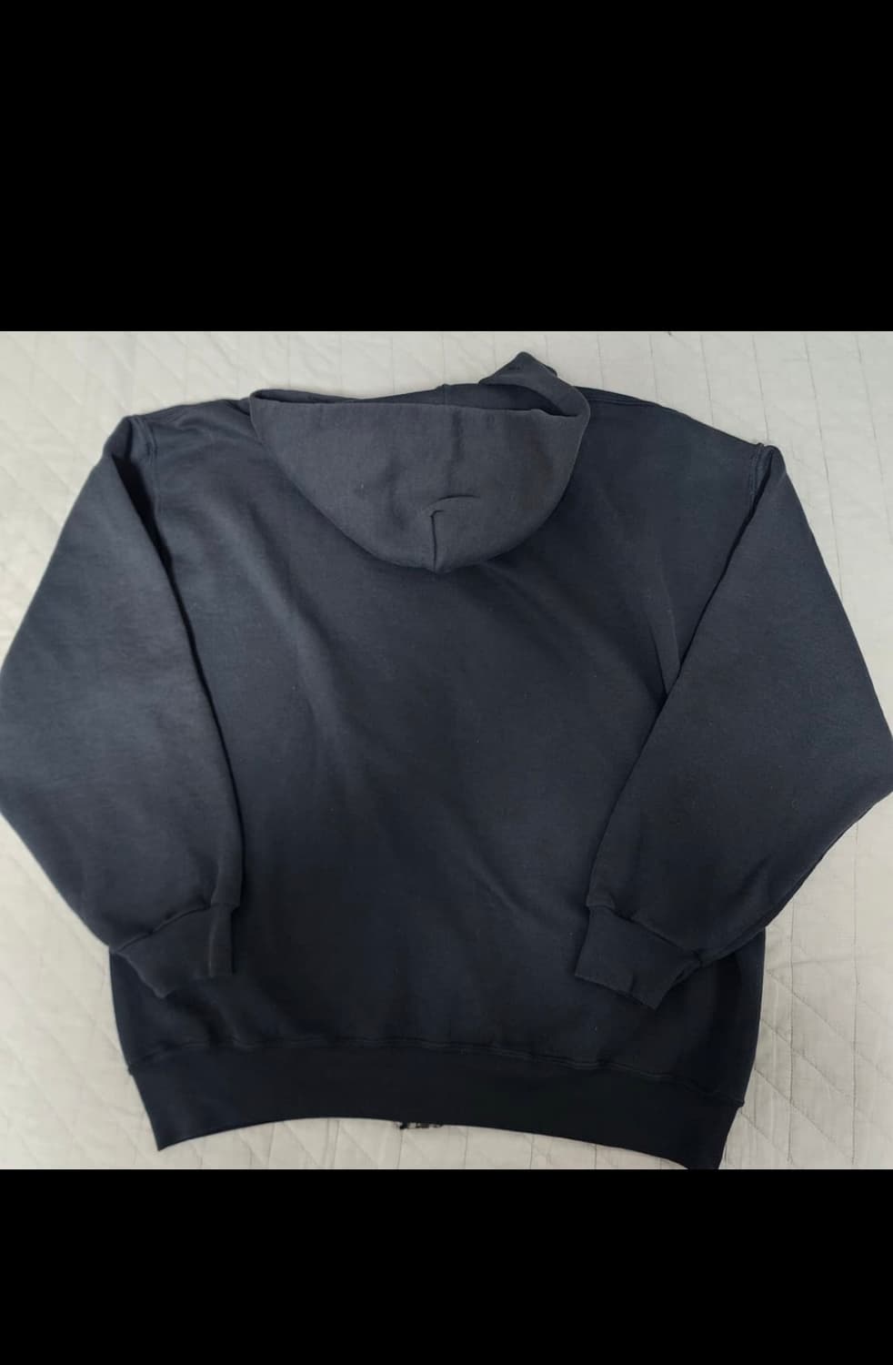 [XL] 90s 러셀 애슬레틱 빈티지 후드집업 블랙 ver. 블리칭 상품이미지5