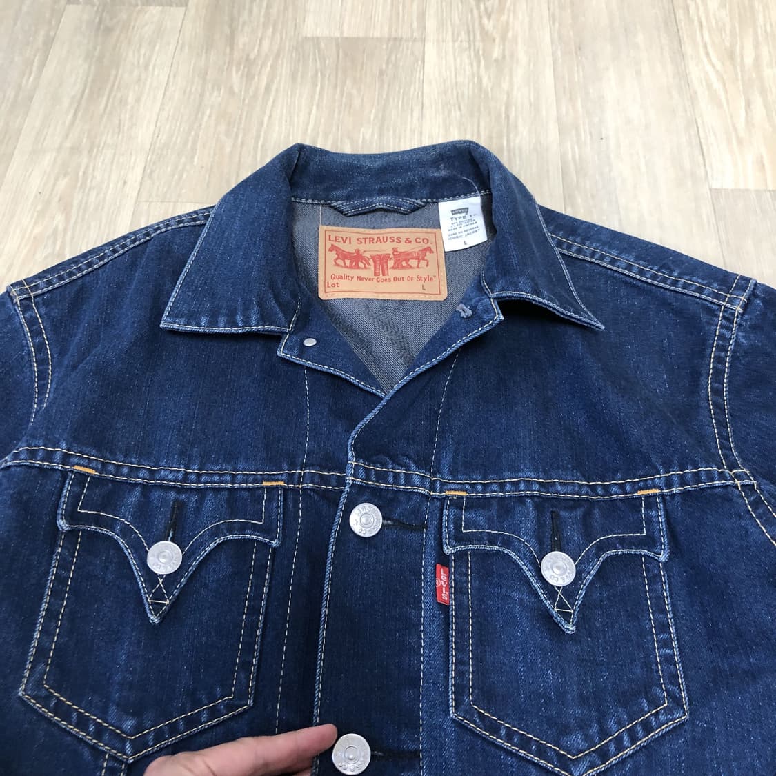 (L & 32) 리바이스 Levi's 타입원 TYPE-1 데님 자켓 팬츠 상품이미지4
