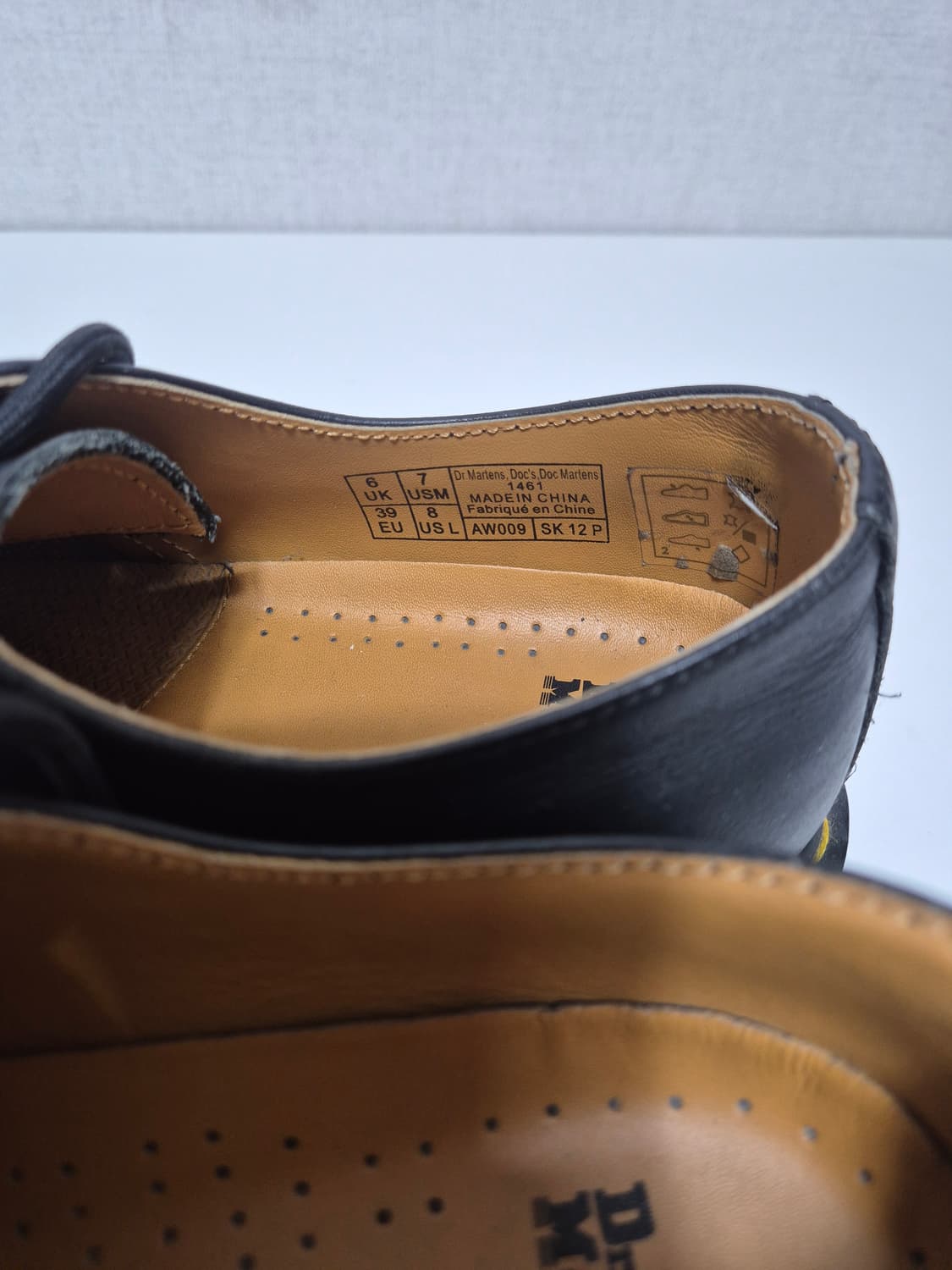 UK6 250mm 닥터마틴 3홀 더비슈즈 상품이미지6