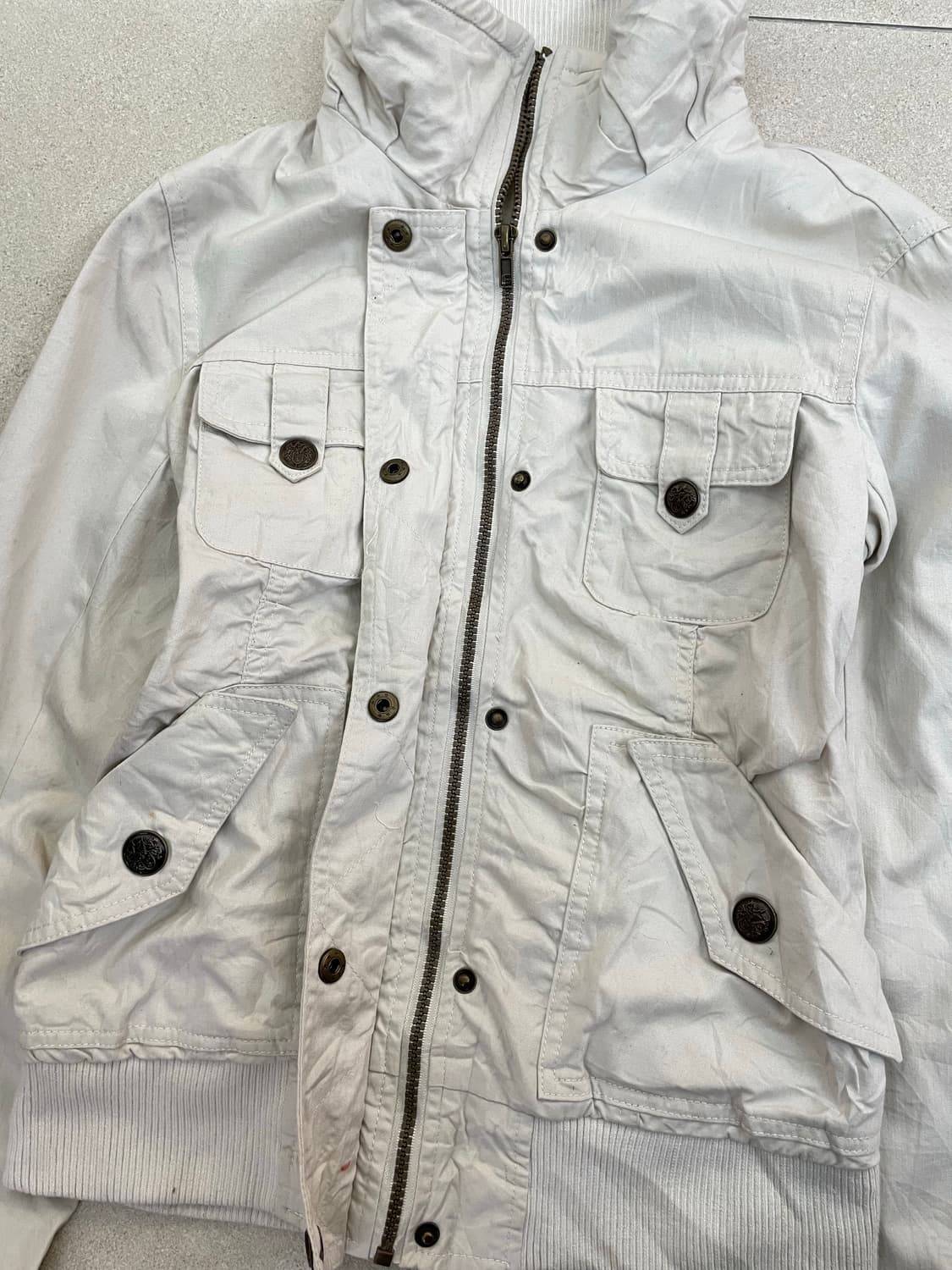 화이트 셔링 자켓 상품이미지3