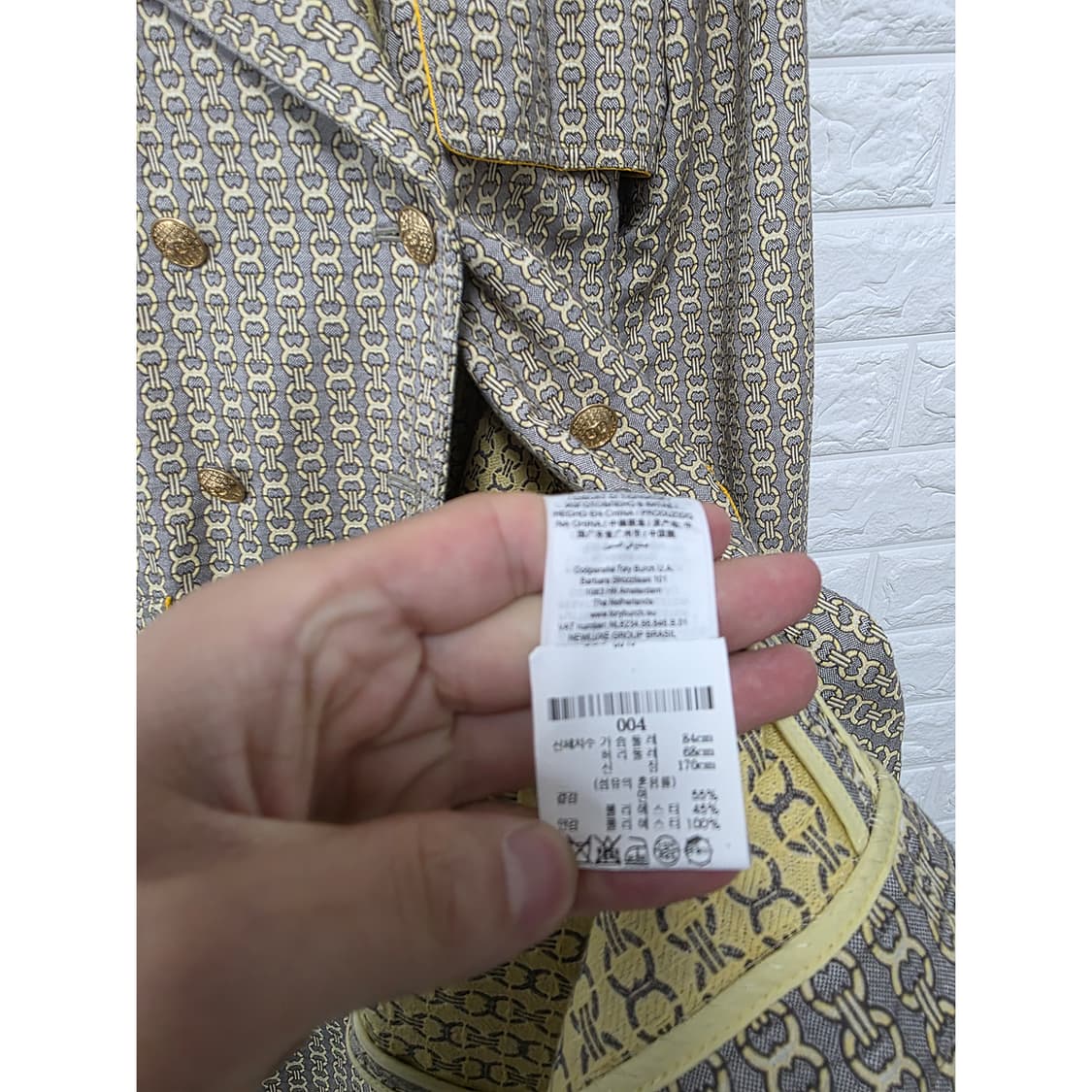 택포)M 토리버치 Tory Burch 패턴 트렌치 코트  상품이미지2