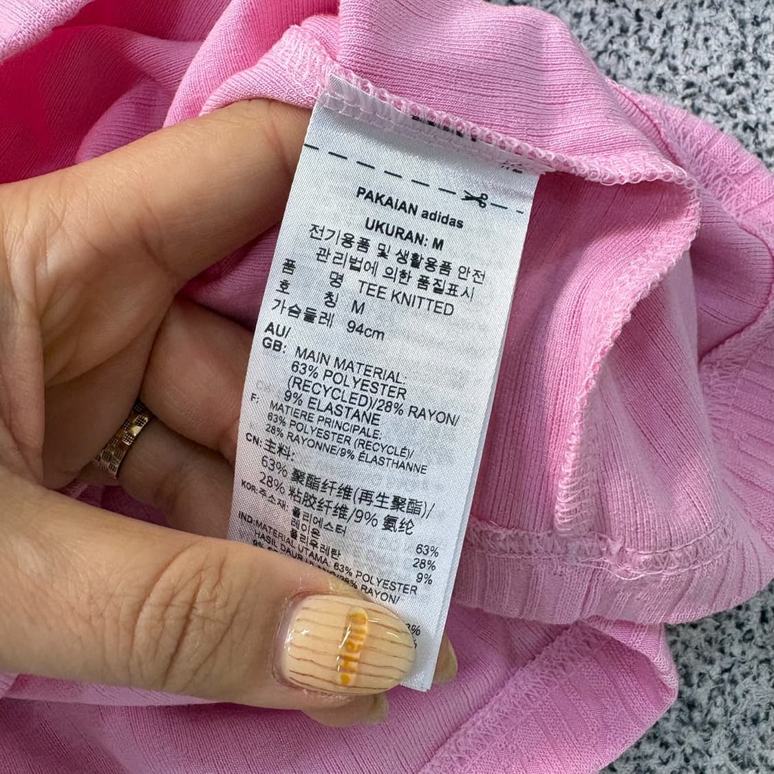 M 아디다스 여성 반팔 니트 0414J 상품이미지4