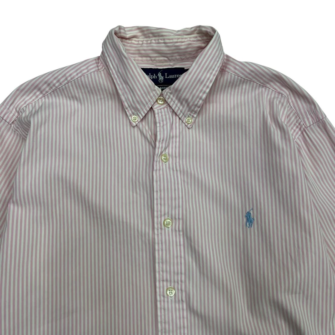 폴로 랄프로렌 소라포니 핑크 스트라이프 셔츠 41 상품이미지4