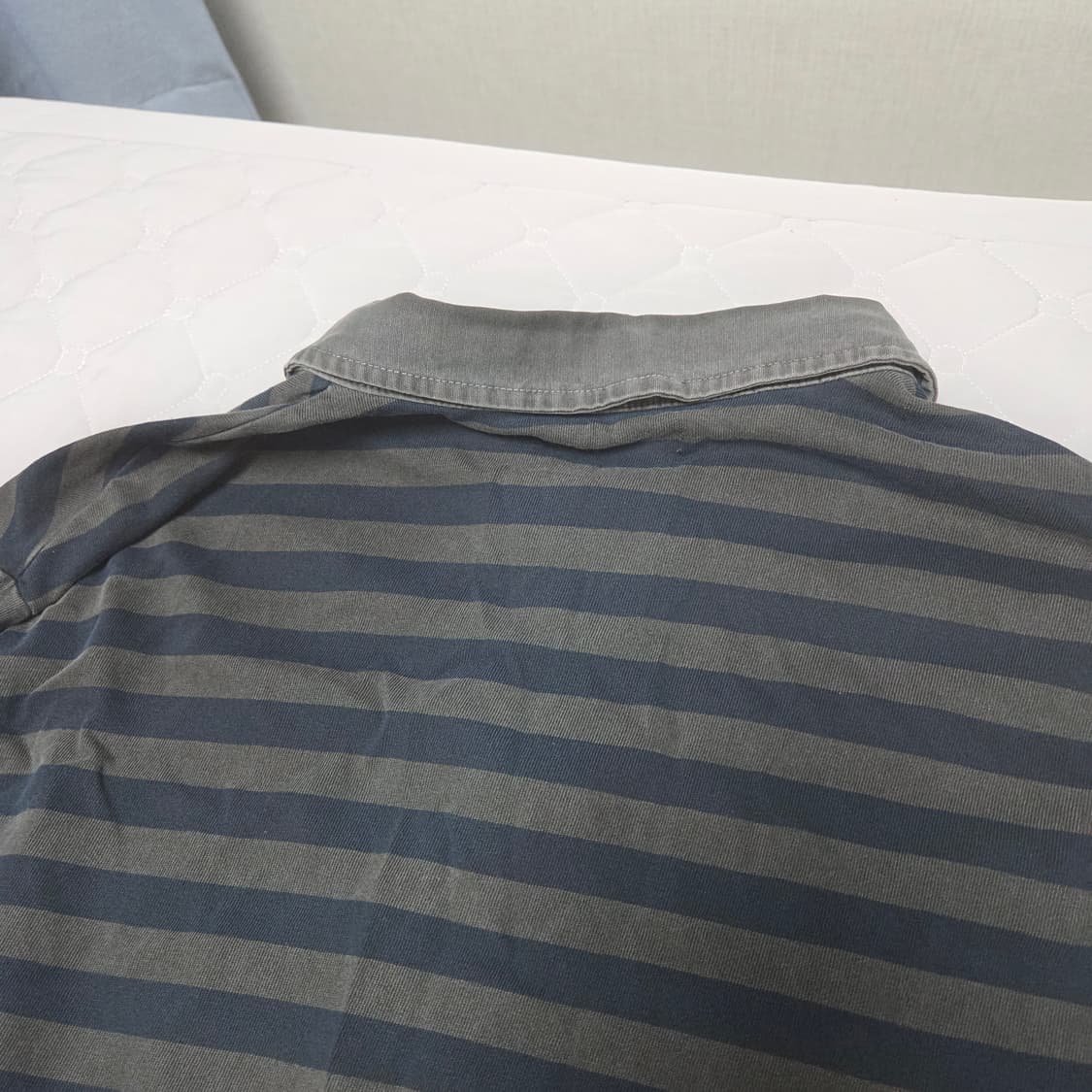 해칭룸 롱슬리브 VTG 스트라이프 폴로 티 Dyed Blue 3 상품이미지8