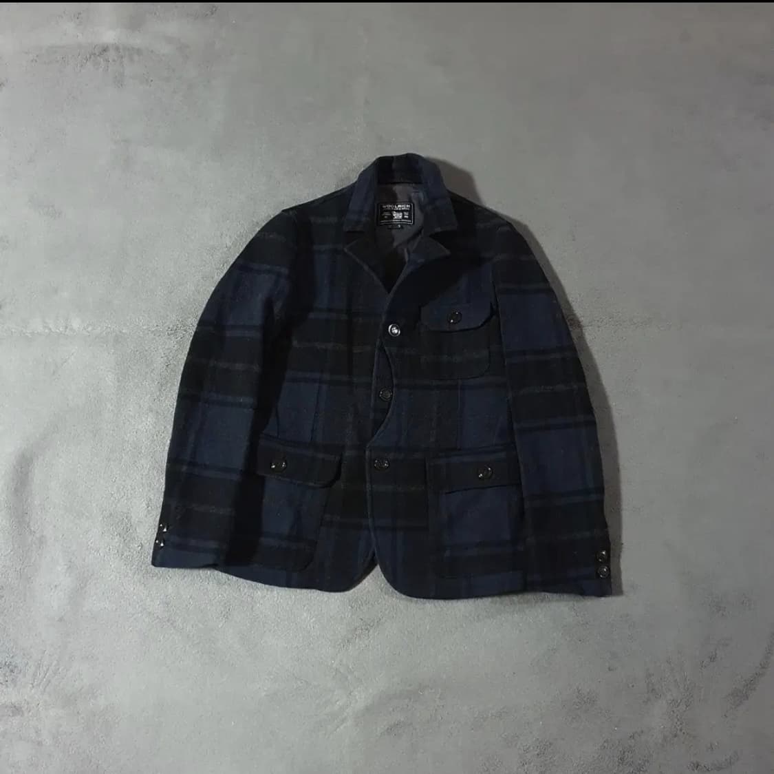 울리치 체크 울 헌팅 코트 자켓 S 상품이미지1
