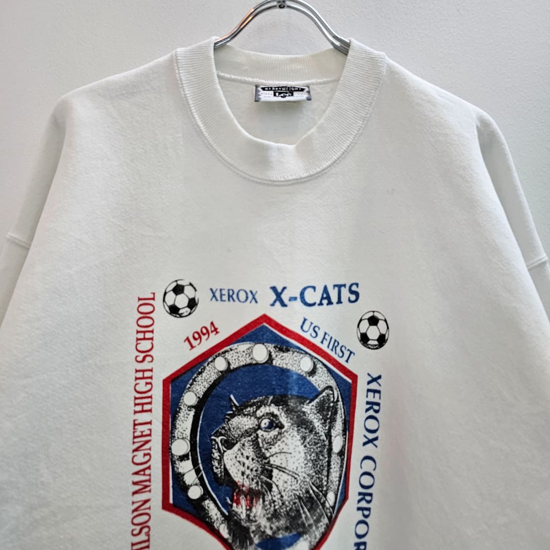 90's Lee USA산 'XEROX X-CATS' 맨투맨 기모 상품이미지2