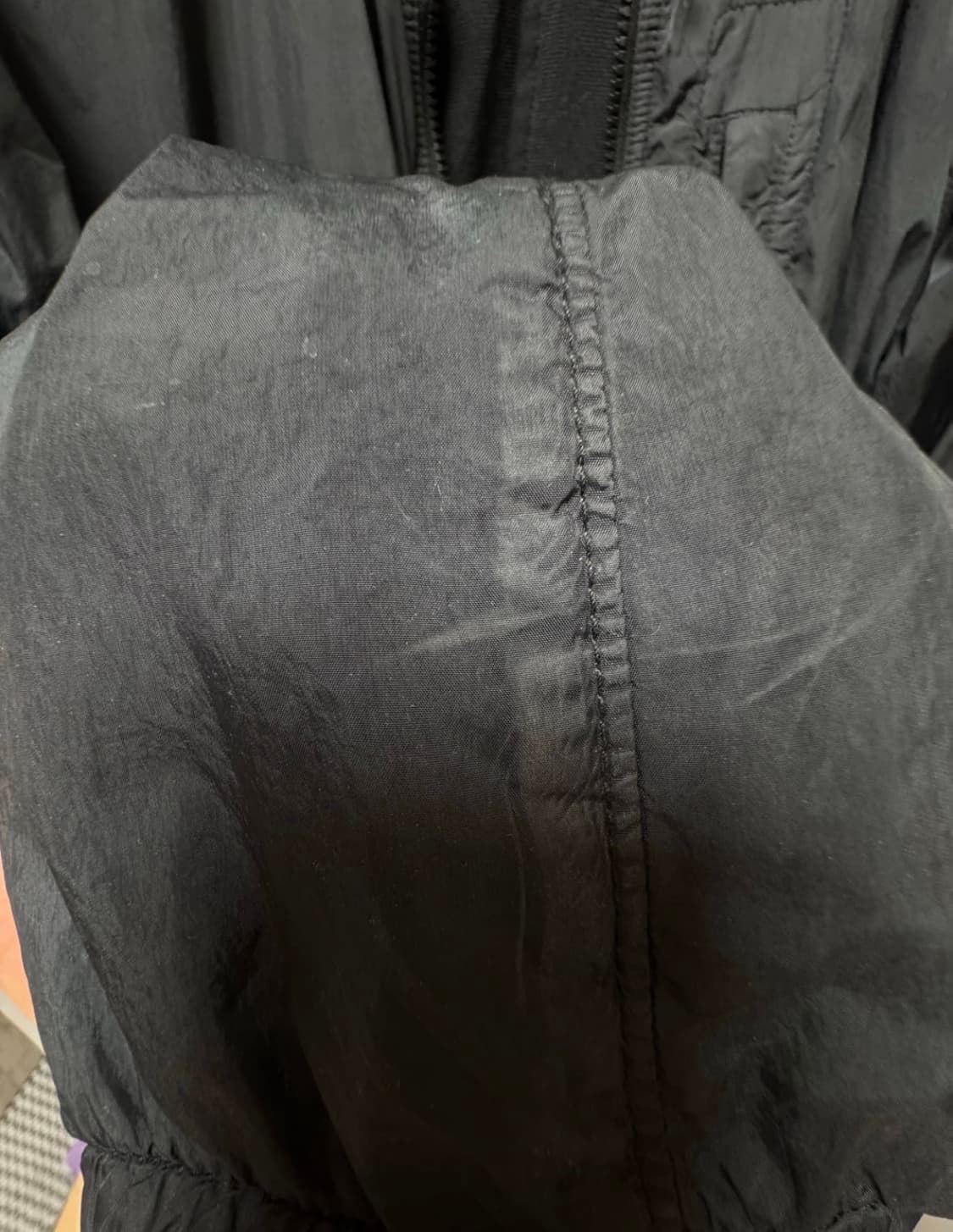 스톤아일랜드 크링클랩스 나일론 자켓 블랙 100 M 상품이미지4