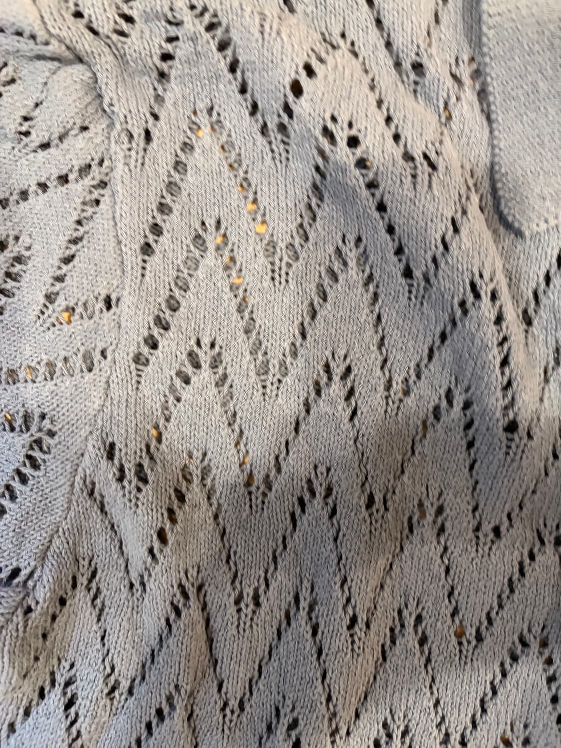 (XL) BDG Urban Outfitters 블루 니트 반팔 셔츠 상품이미지3