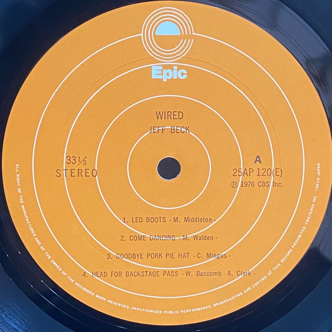 (LP) Jeff Beck -Wired 상품이미지4