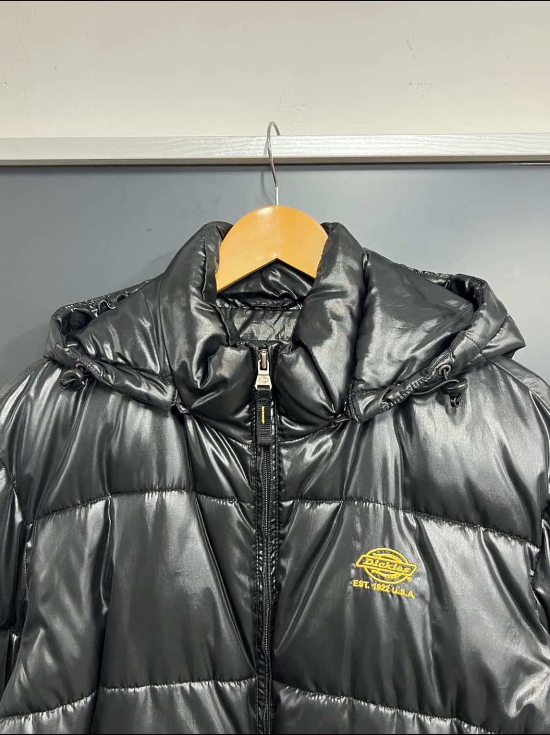 디키즈 빅로고 유광 패딩 점퍼 L(100) 상품이미지5