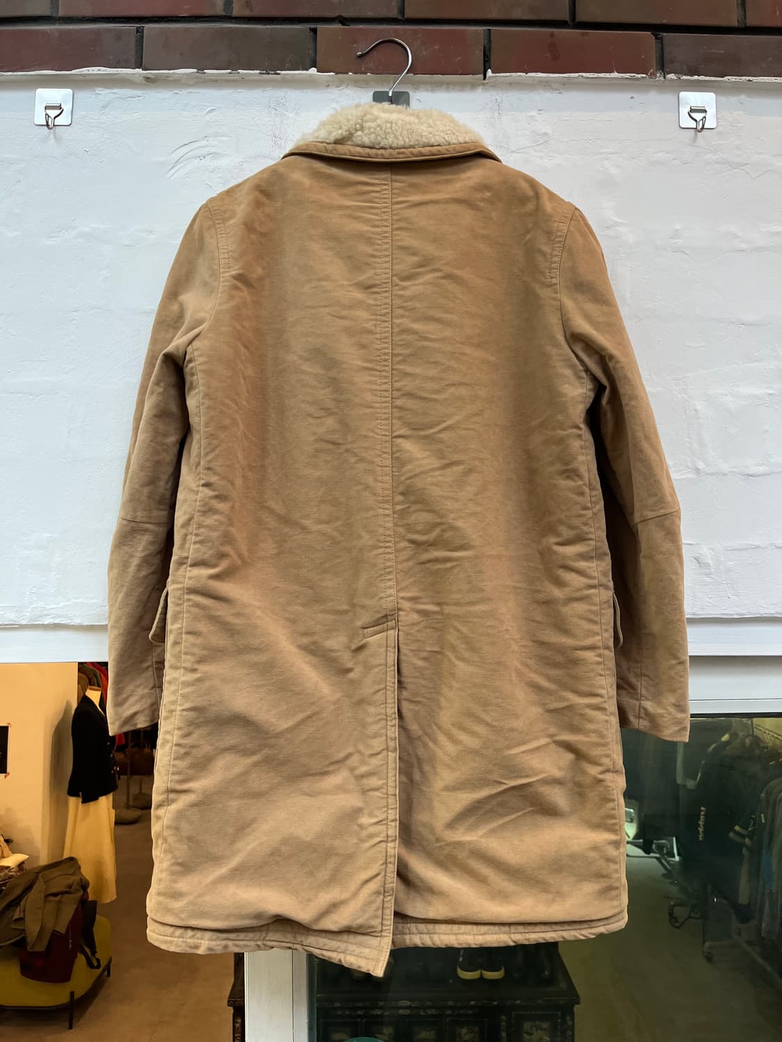 Mc ROMAN 세르파 몰스킨 버튼 코트 M 상품이미지7