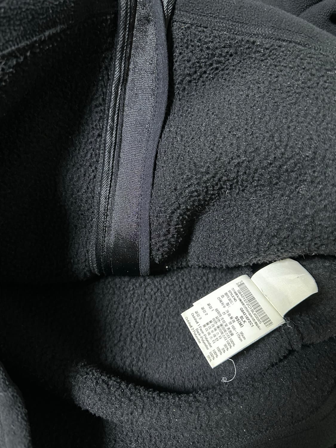 르꼬끄 스포르티브 블랙 후드 집업 M사이즈 상품이미지5