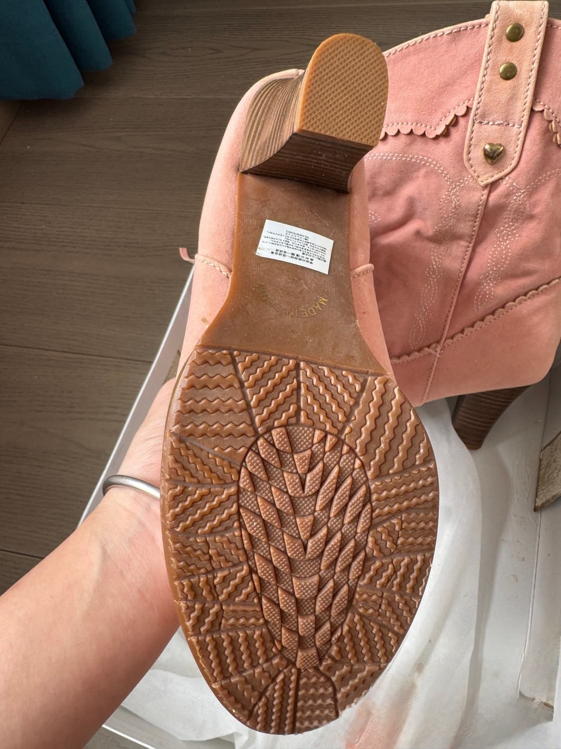 리즈리사 핀터깔 히메카지 핑크 부츠  상품이미지2