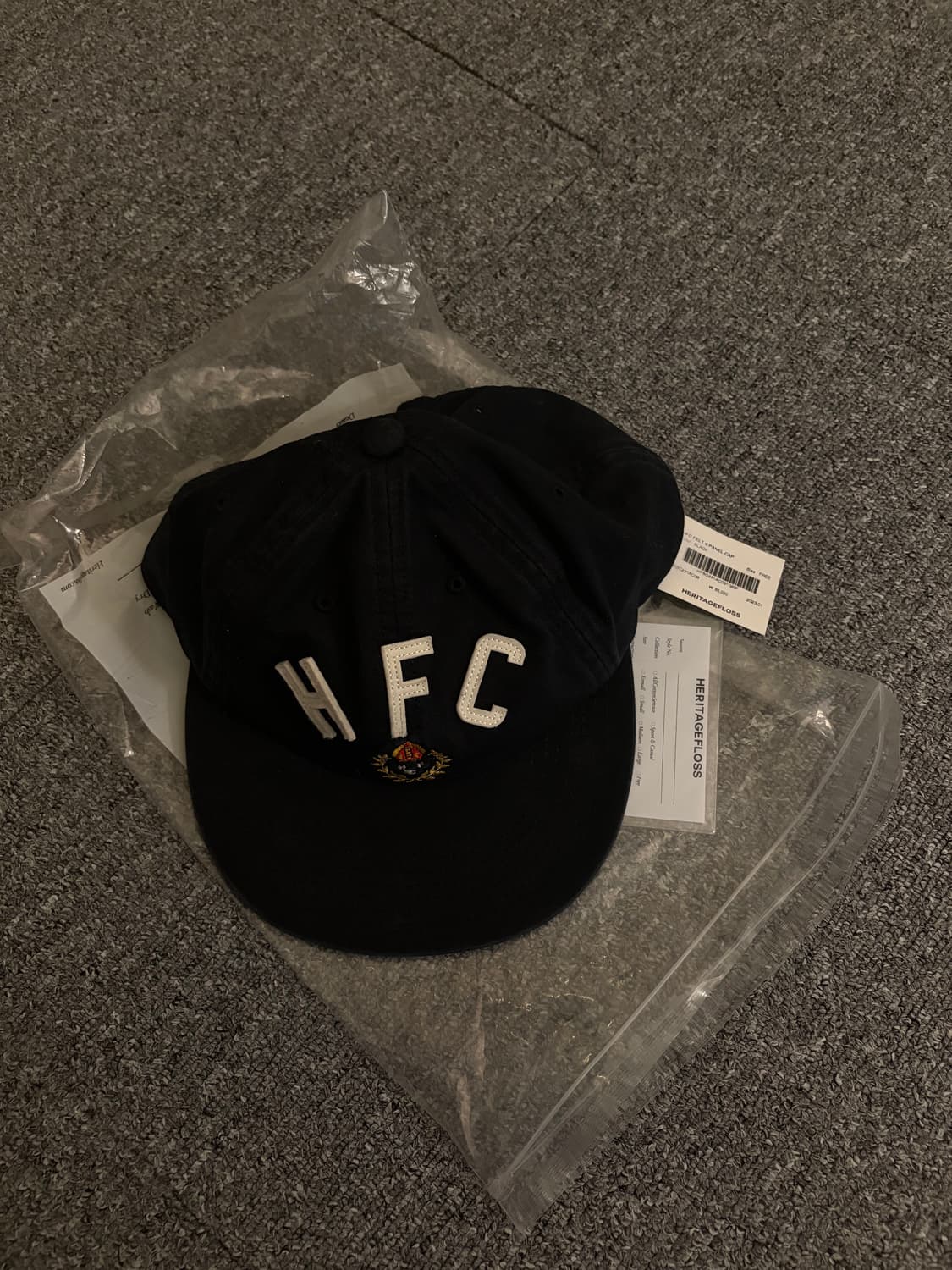 헤리티지플로스 6패널 캡 6 panel cap 블랙 상품이미지1