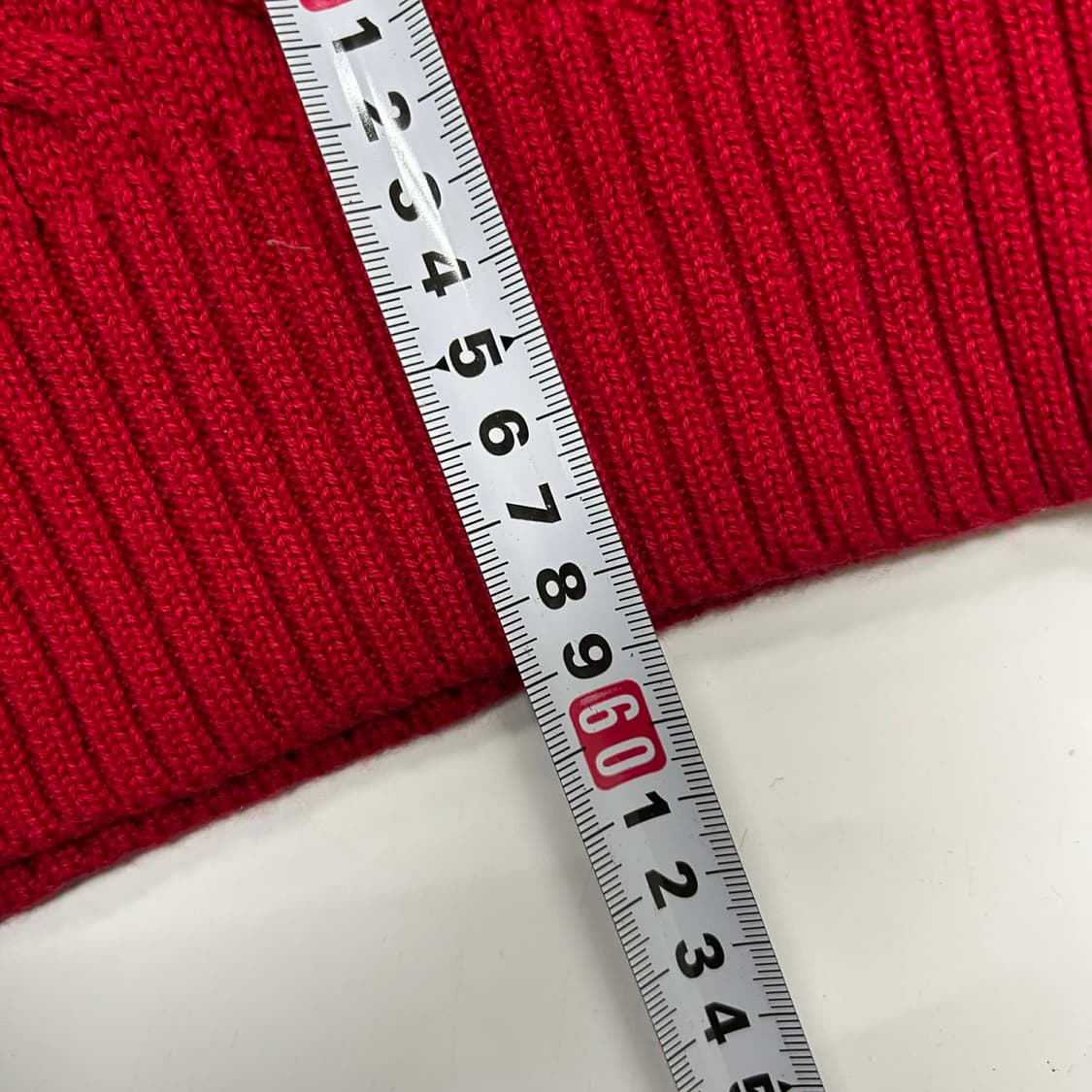 폴로 랄프로렌 레드 케이블 크루넥 니트(L) 상품이미지6