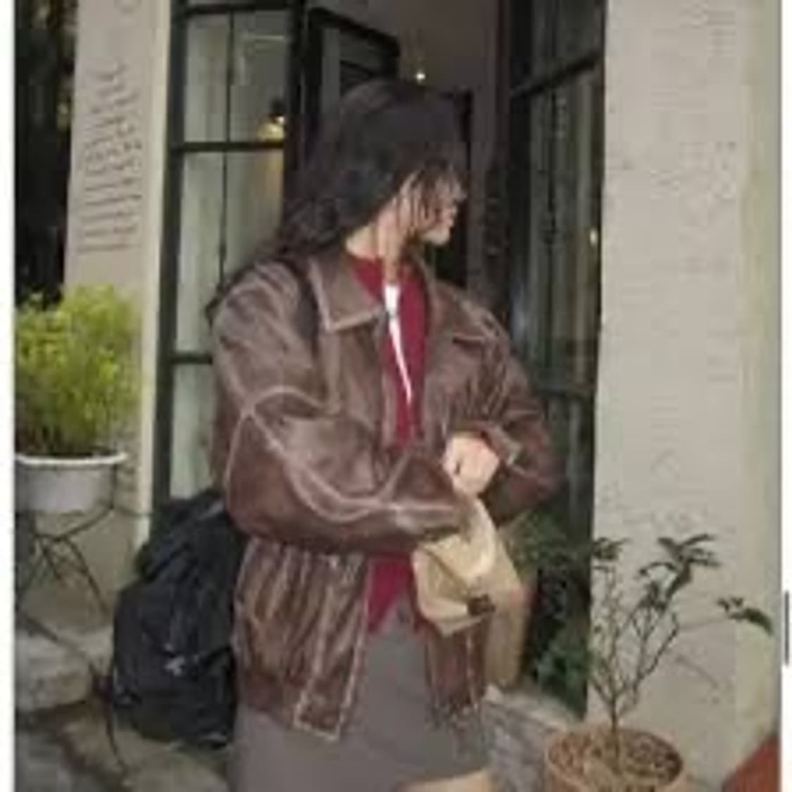 페일제이드 빈티지 레더 봄버 자켓 상품이미지2