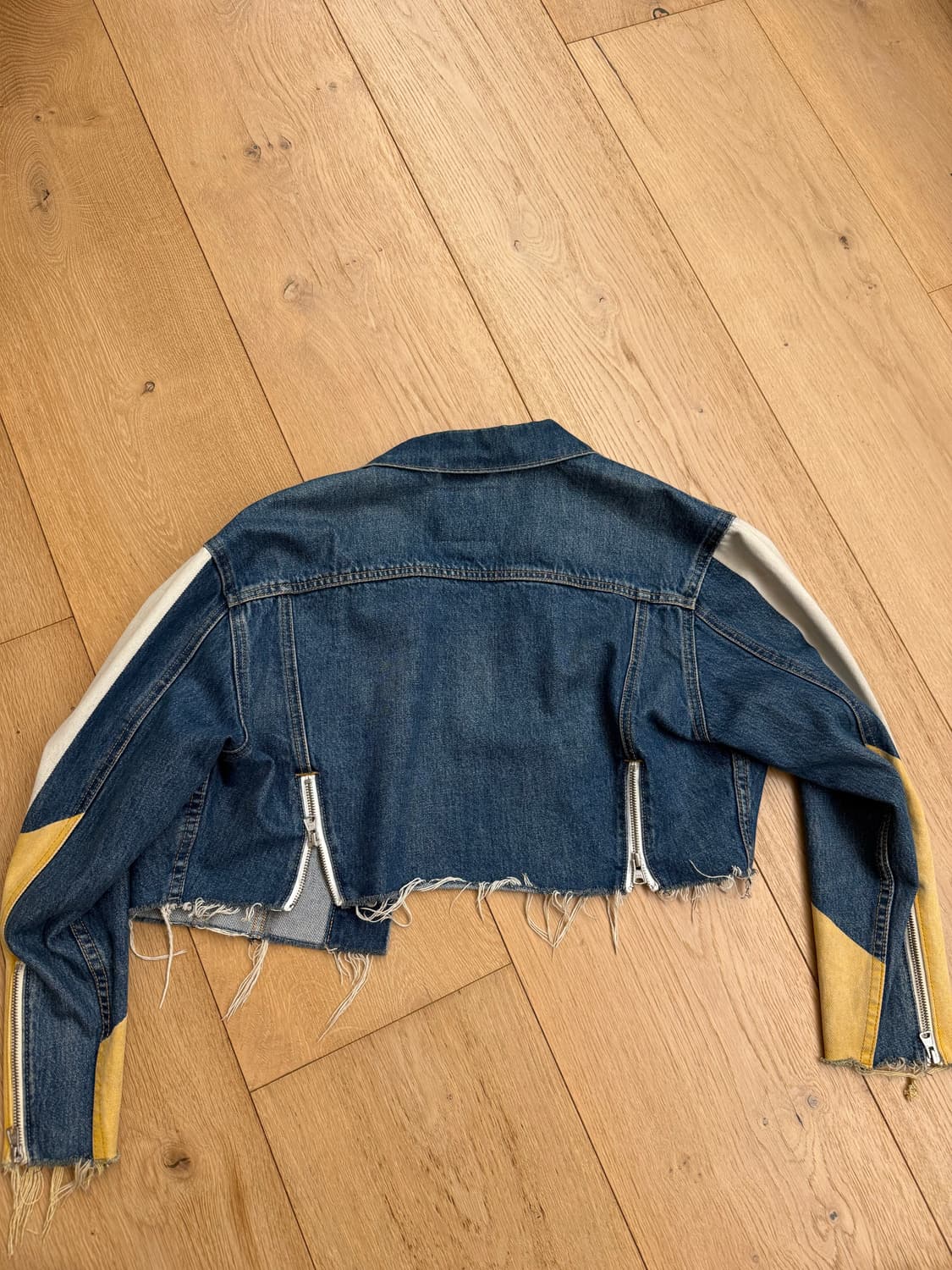 리바이스 컬러 블록 데님 크롭 자켓 상품이미지2