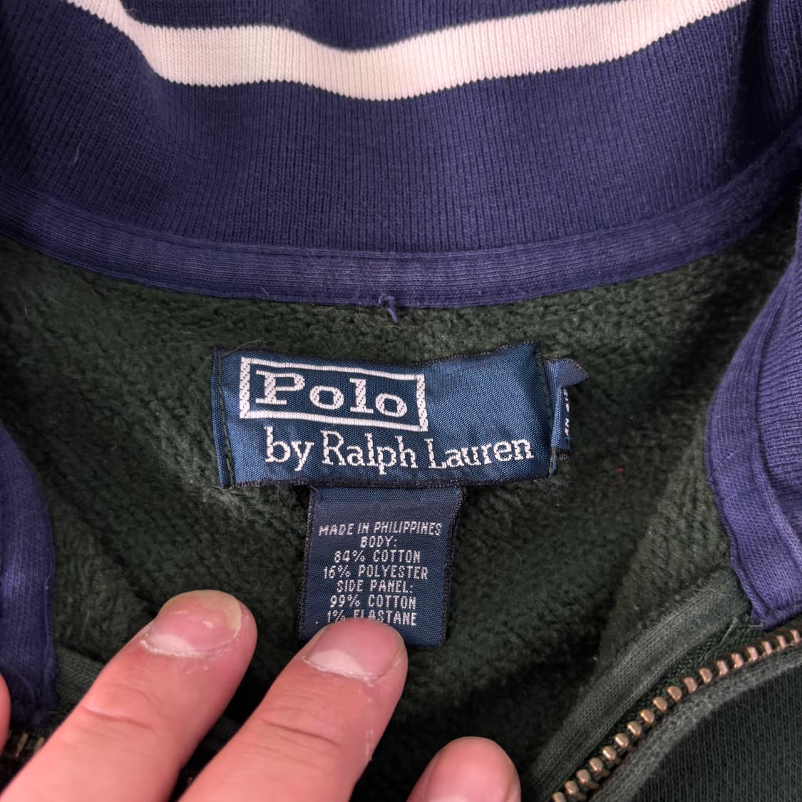 100 폴로랄프로렌 스몰포니 반집업 니트 상품이미지3