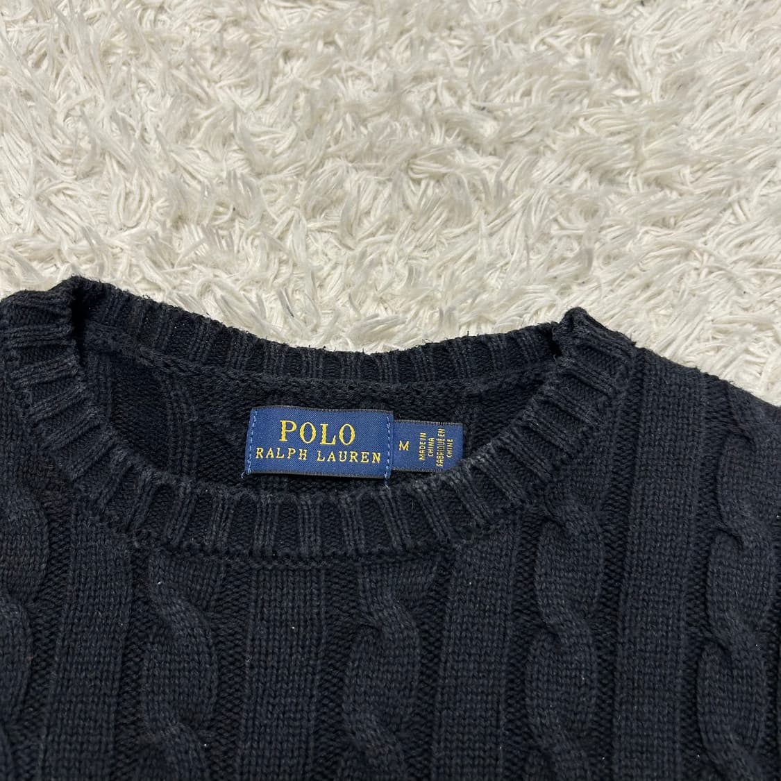 Polo Ralph Lauren Black Cable Knit 상품이미지6