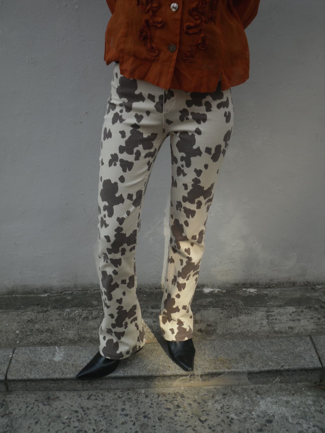Zara zebra bootcut pants 상품이미지1