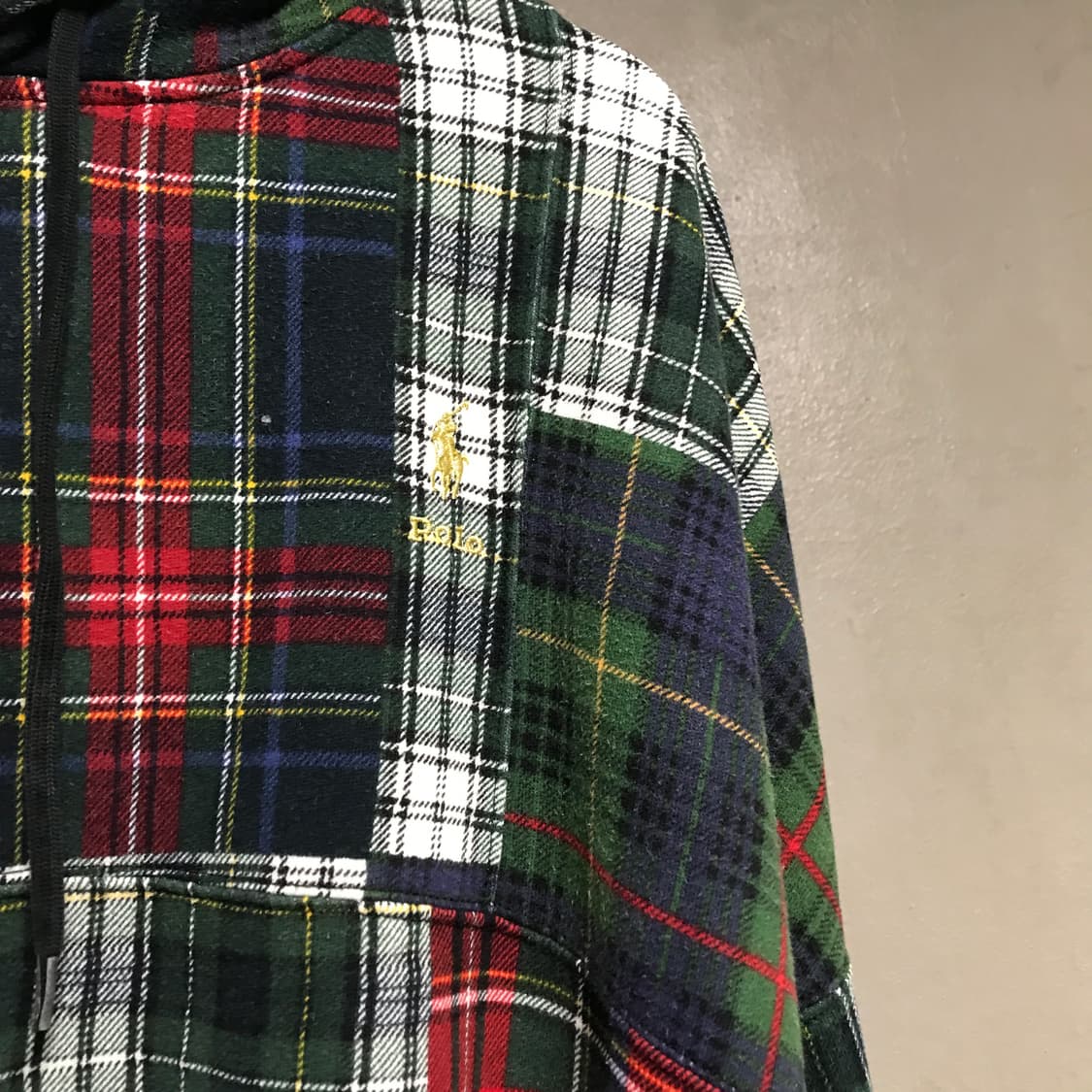 폴로 랄프로렌 QR 패치워크 후드티 L 상품이미지4