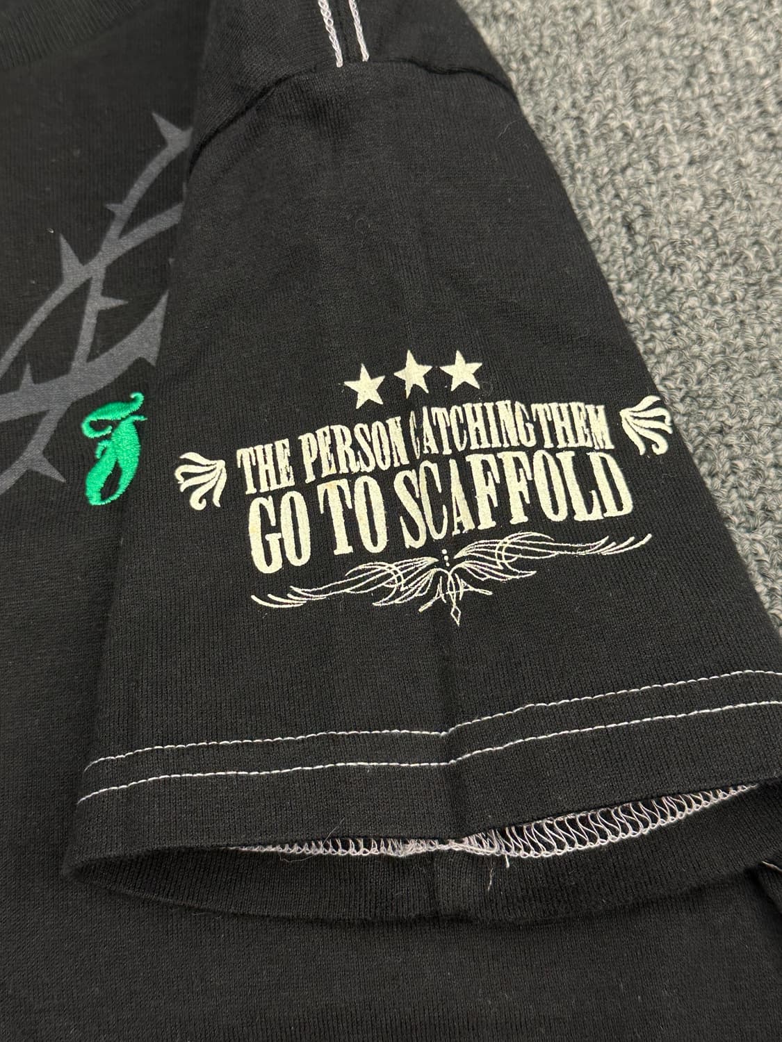 M)BeauMere vintage 여성 전면 자수 반팔 상품이미지3