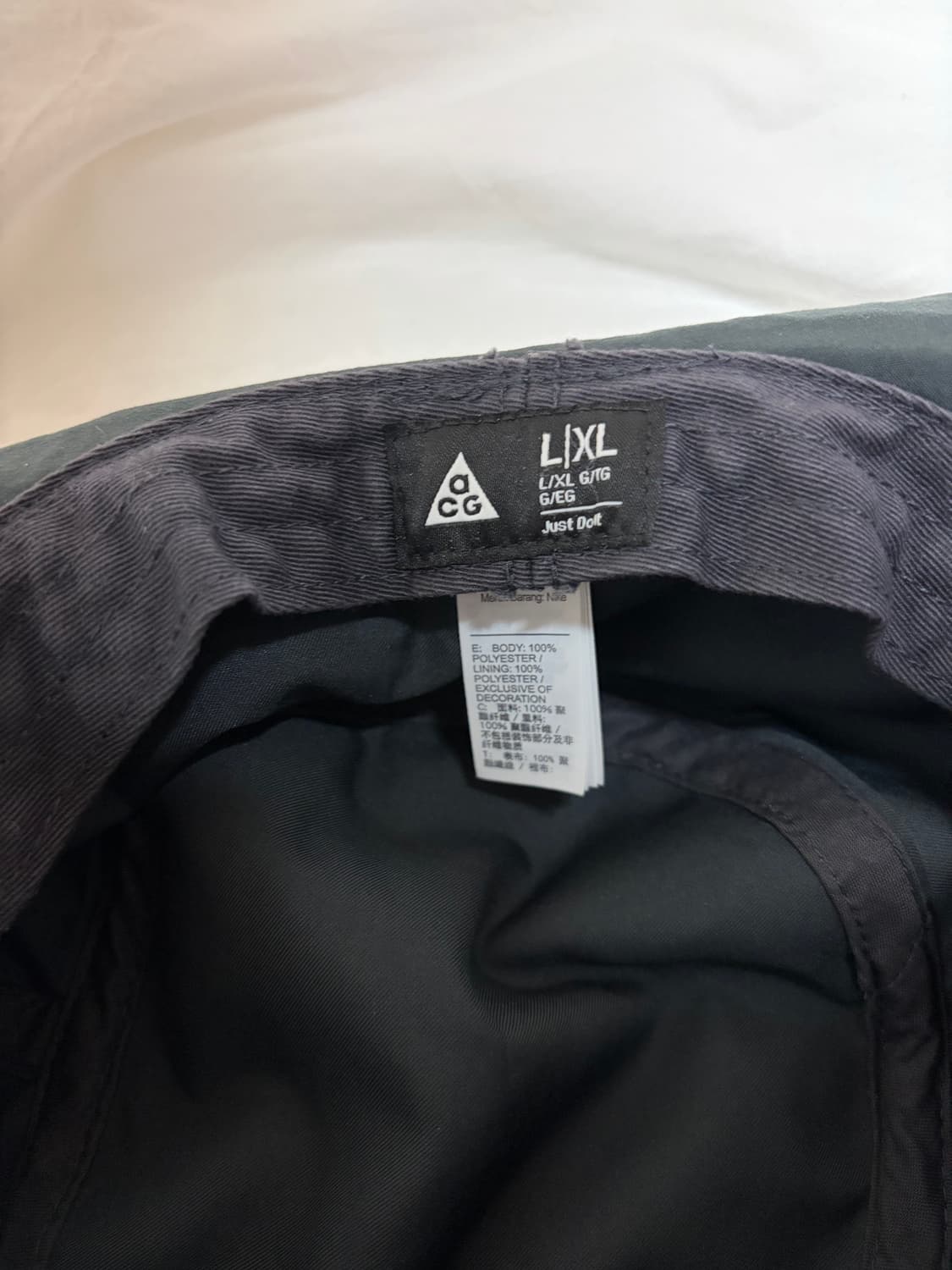 나이키 acg 버킷햇 L-XL 다크 스모크 그레이 상품이미지3