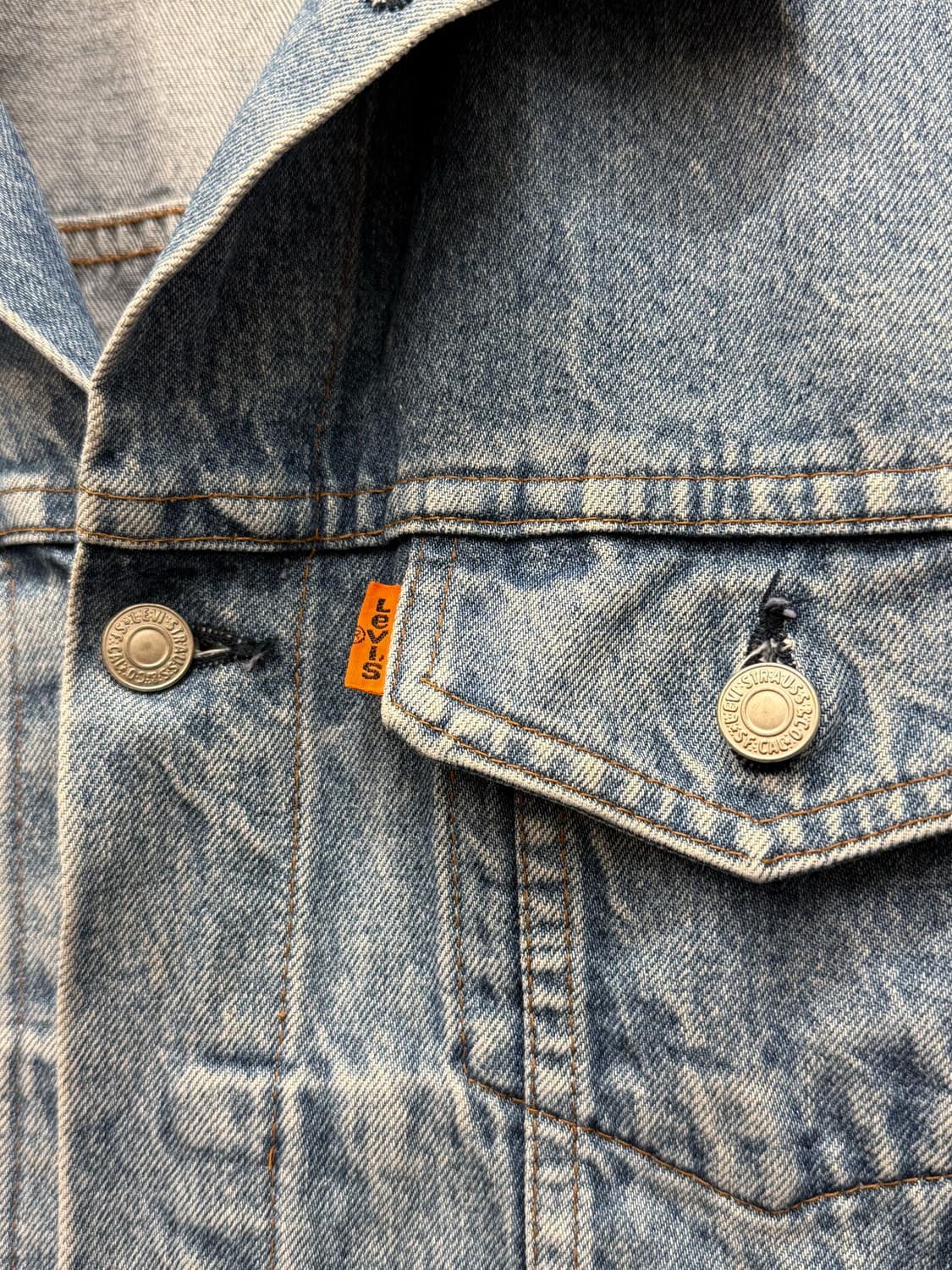 80s Japan Levi's Orange Tab Denim Jacket 상품이미지3
