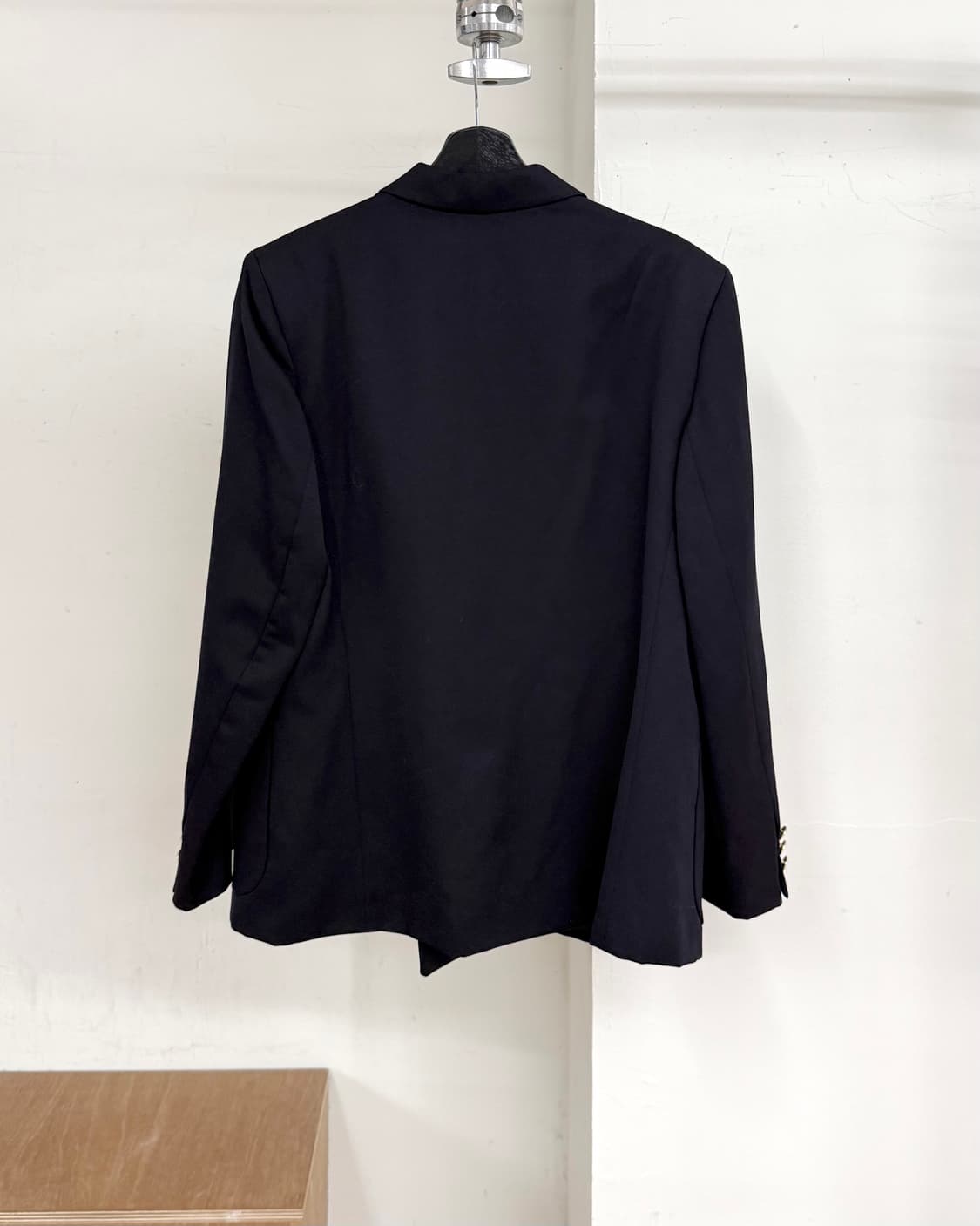 버버리 네이비 크레스트 로고 더블 브레스티드 자켓 상품이미지6