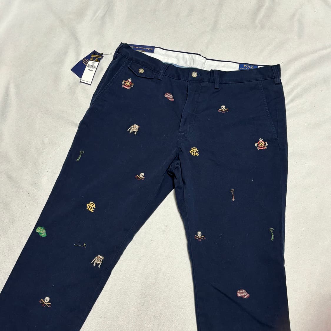 36 폴로랄프로렌 자수 슬림핏 치노 팬츠  상품이미지1
