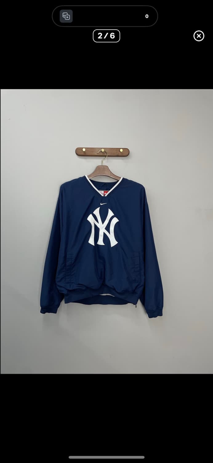 나이키 뉴욕 양키스 네이비 바람막이 웜업 A2844 상품이미지2