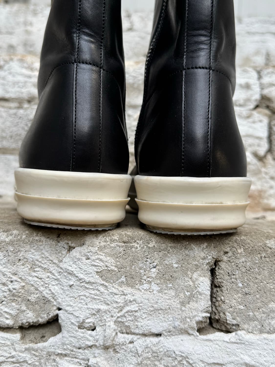 릭오웬스 15FW 롱라몬즈 레더 하이 (41사이즈) 상품이미지6