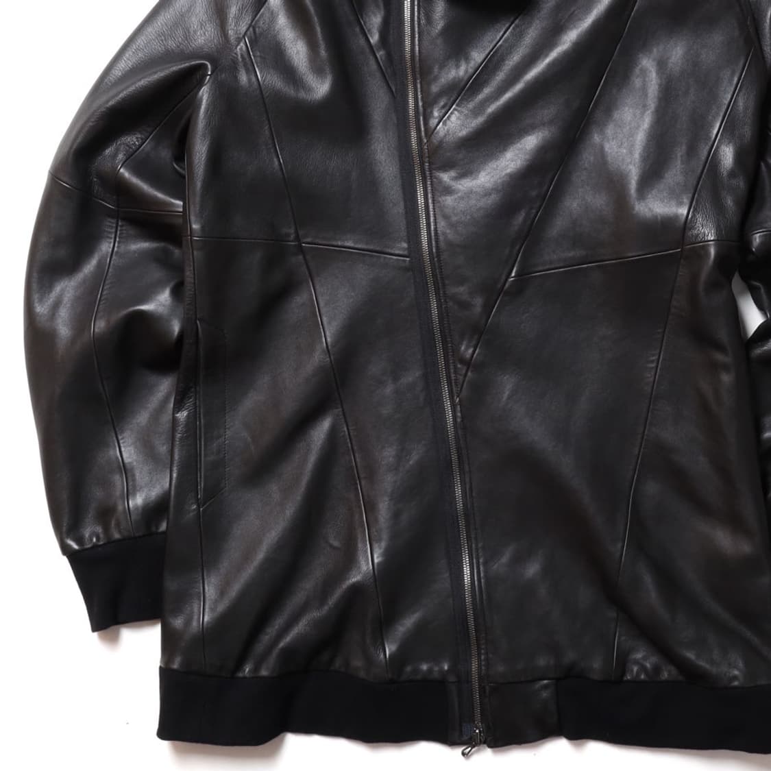 율리우스 Julius Leather Hoodie Coat 상품이미지4