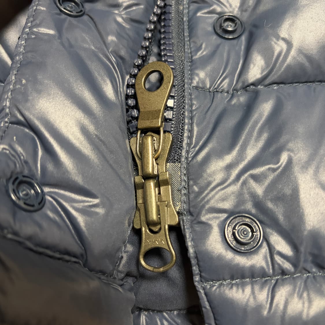 W)노스페이스 700구스다운 네이비 투웨이 숏패딩 상품이미지4