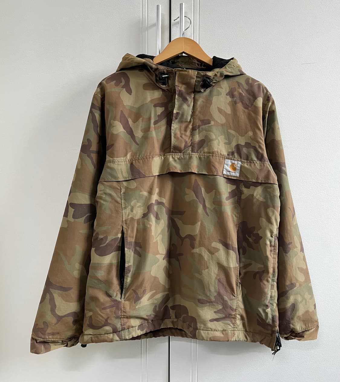 칼하트 카모플라쥬 기모 후드 아노락 점퍼 상품이미지4