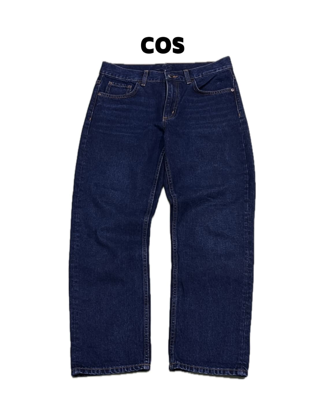 (28) 코스 테이퍼드 슬림핏 중청 데님 팬츠 상품이미지1