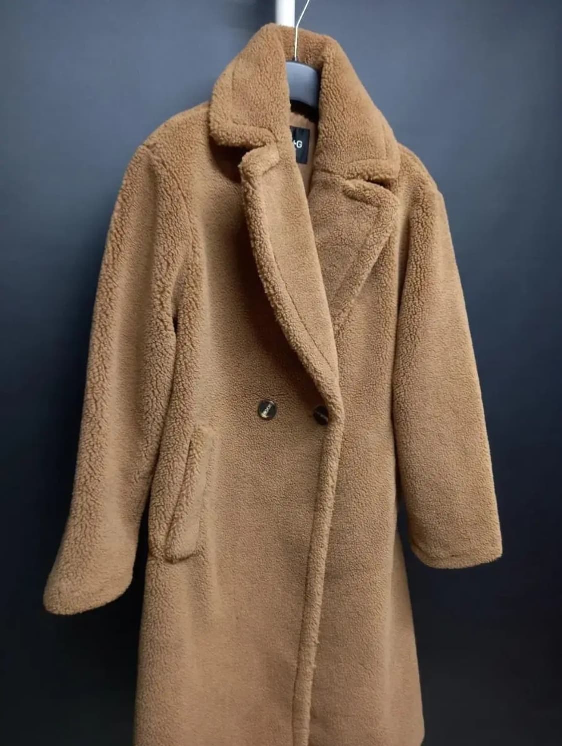 새 A+G 더엣지 비숑부클 맥시 롱코트 55 상품이미지4