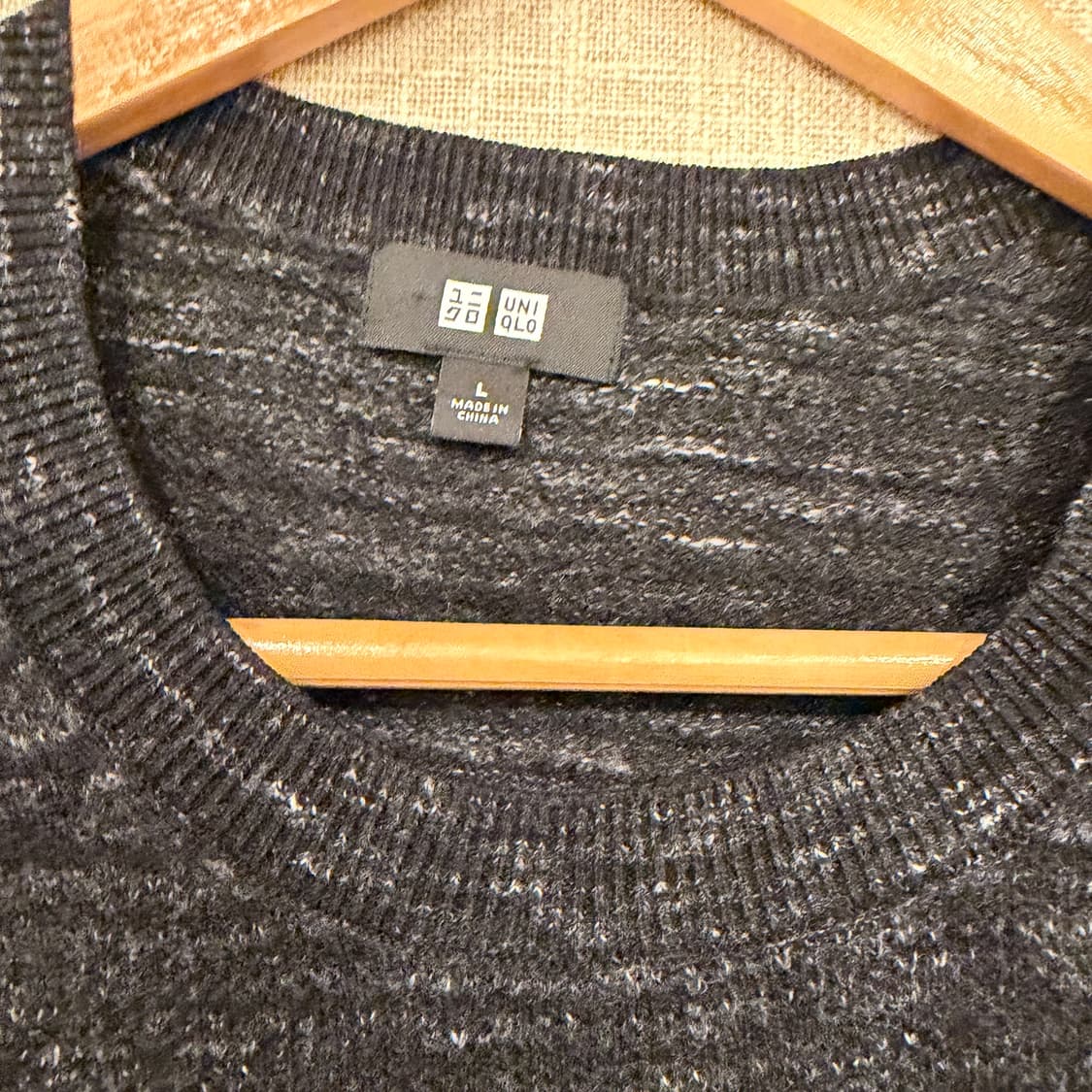 유니클로 울혼방 니트 L 오레오 상품이미지2