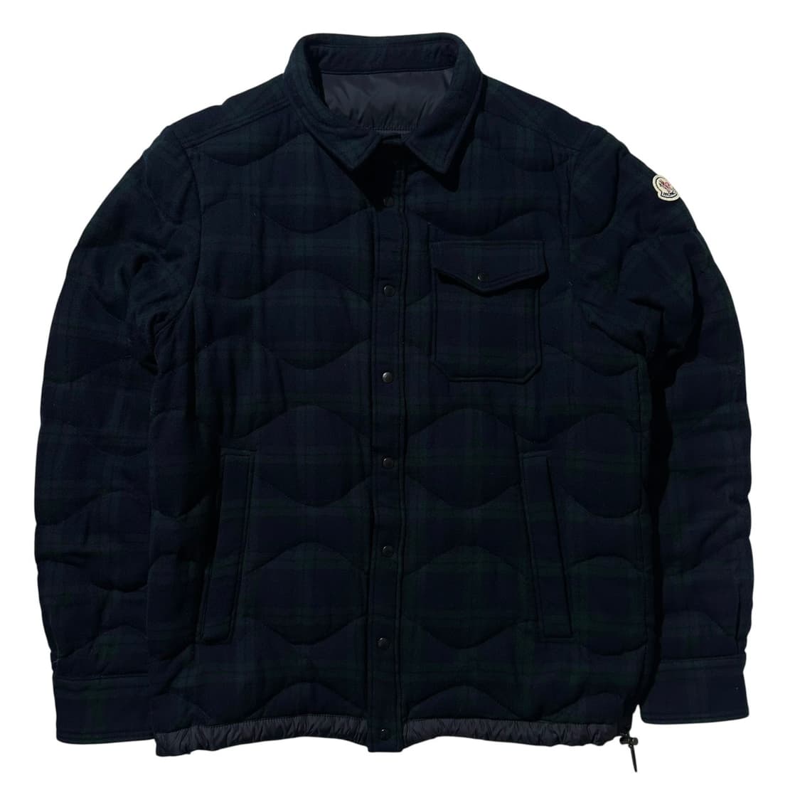 (매장판) 몽클레어 블랙와치 울 체크 구스다운 퀼팅 패딩 자켓 상품이미지1