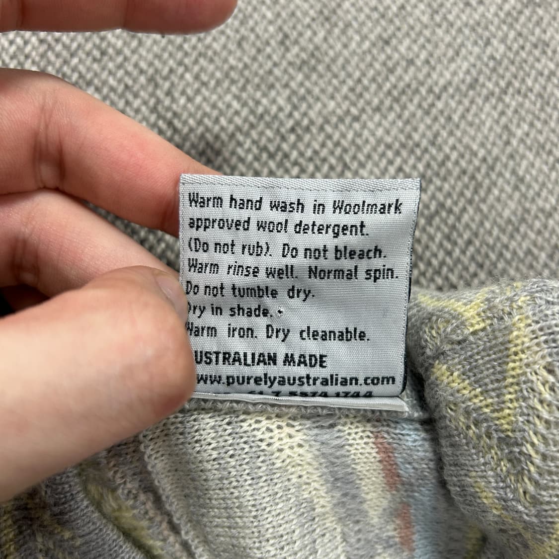 빈티지 퓨어울 케이블니트(XS) 상품이미지3