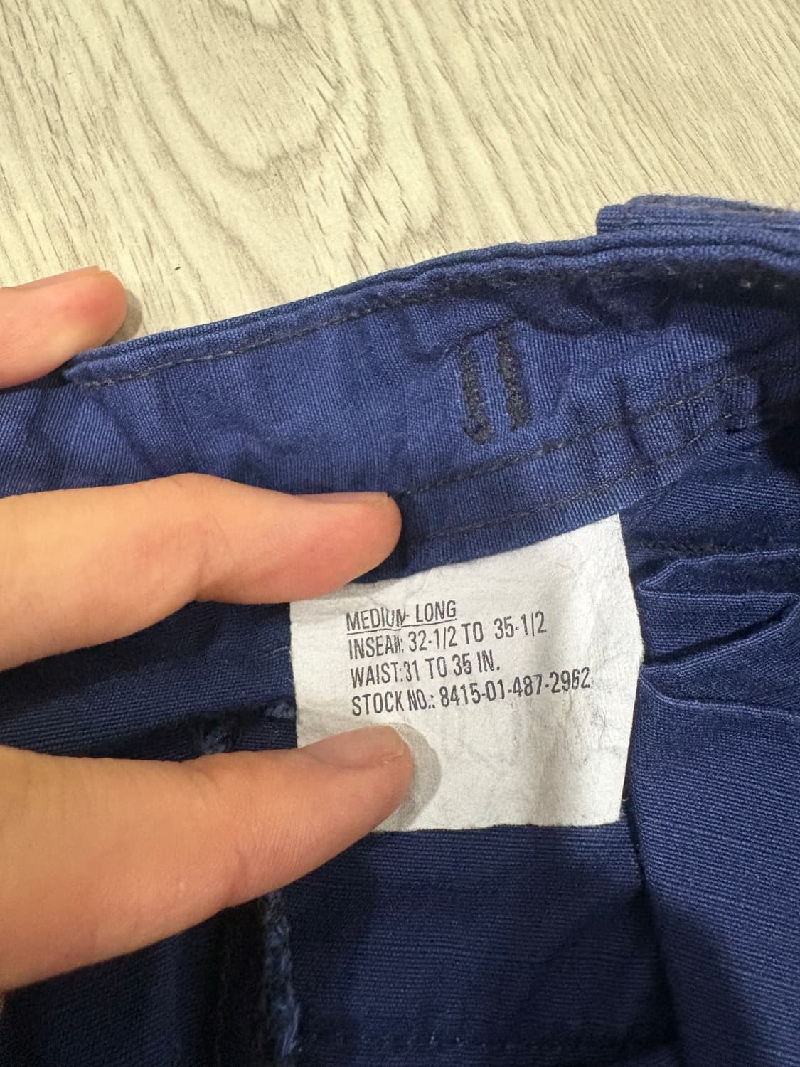 아메리칸 어패럴 usgc odu 유니폼 팬츠 블루 상품이미지8