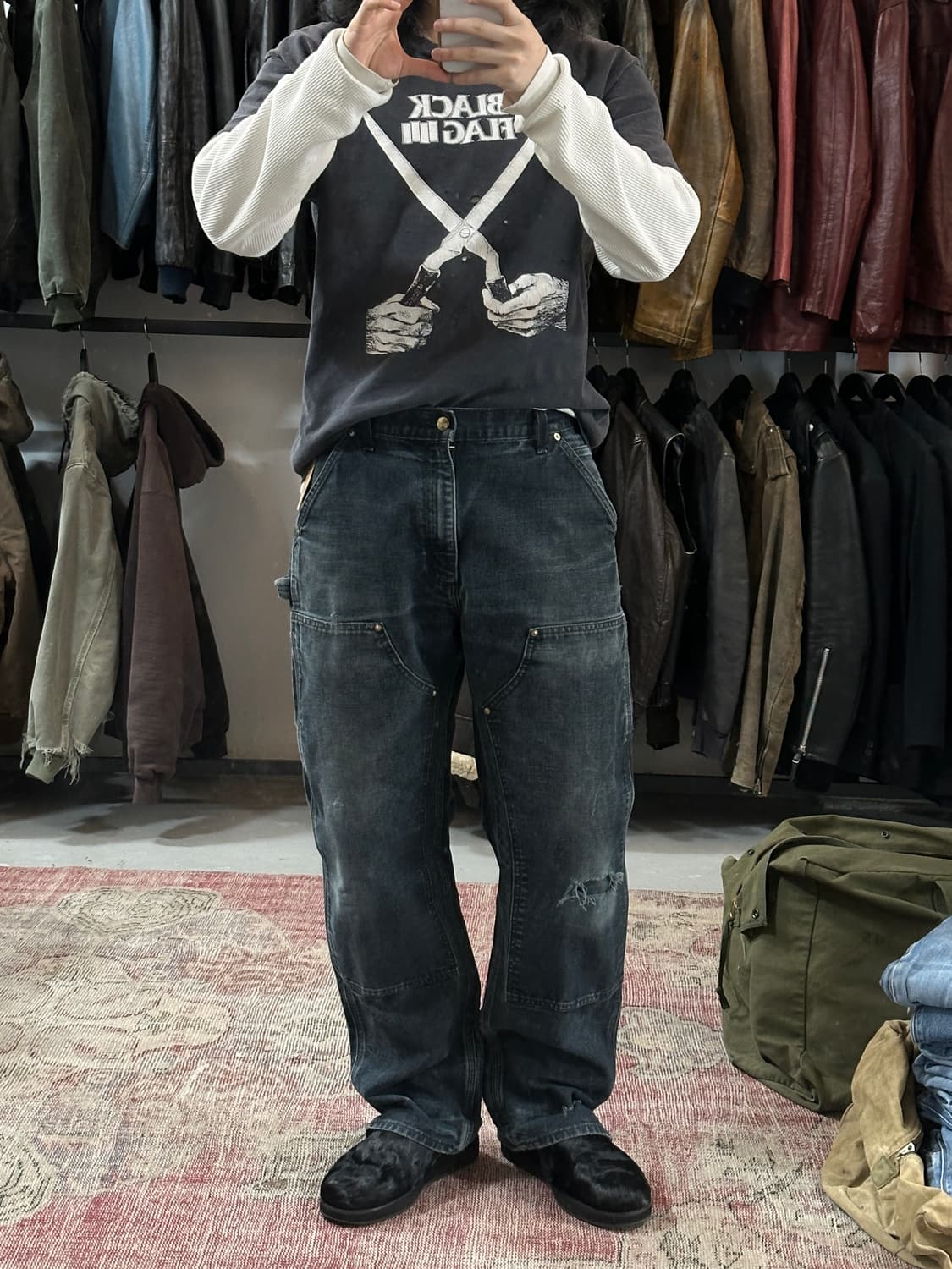 OG USA Made 칼하트 B01 더블니 팬츠 칼하트 썩블니 상품이미지2