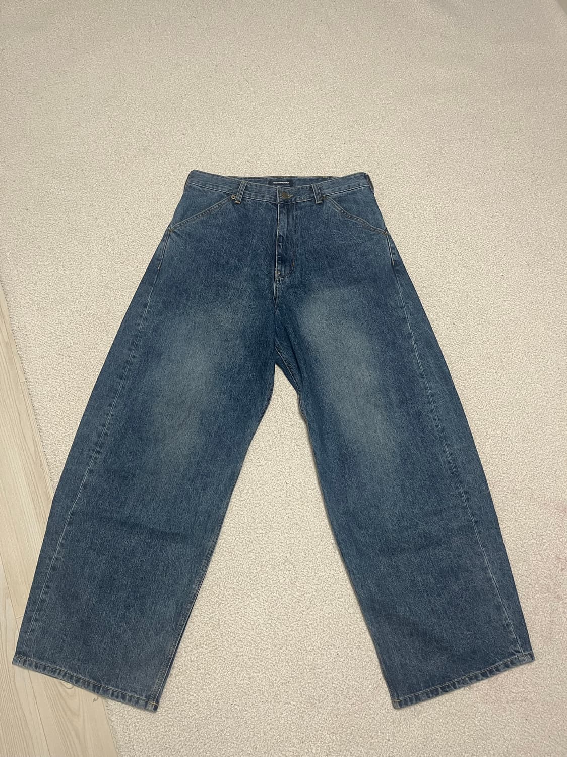 해칭룸 와이드 커브진 3사이즈 상품이미지1