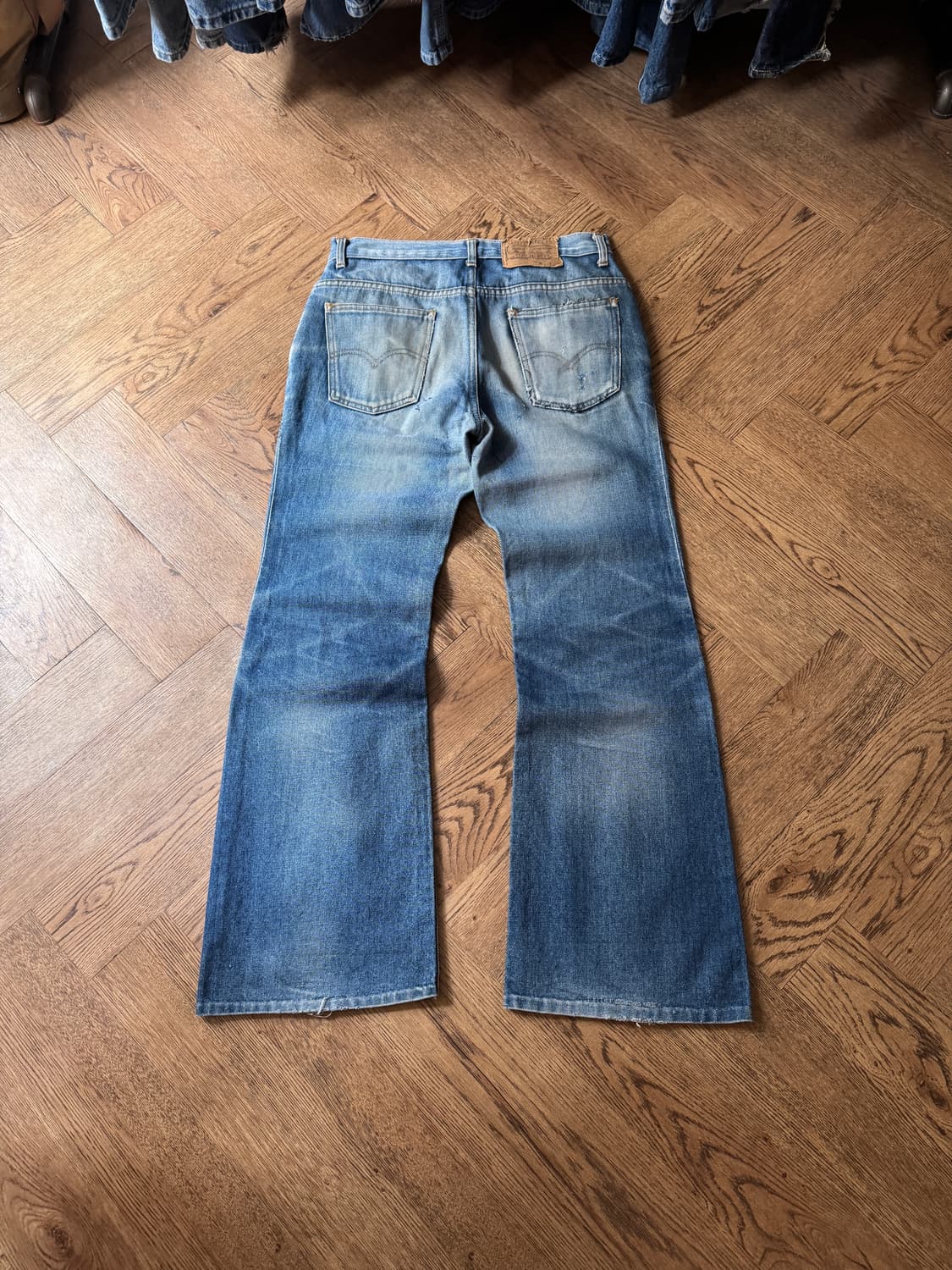 [30]70's 리바이스 USA 벨바텀 페이딩 부츠컷 데님 팬츠 상품이미지2