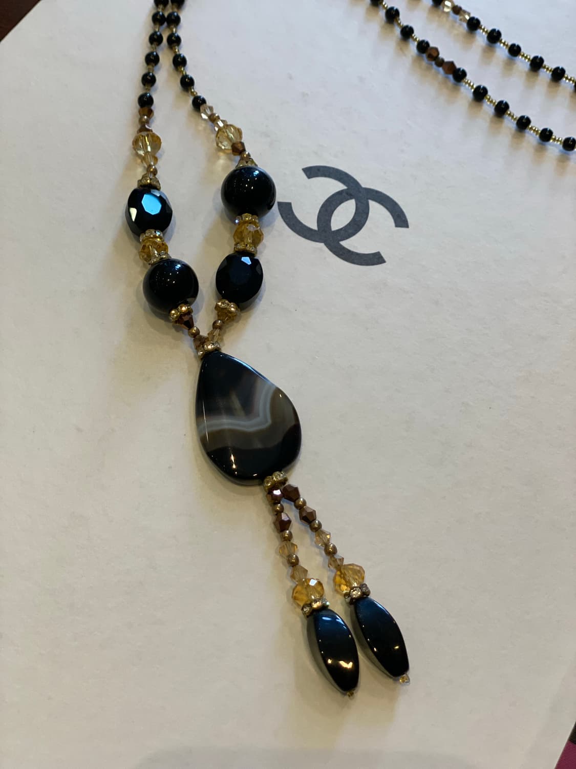 일본 수입 빈티지 아케이드 원석 목걸이 상품이미지6