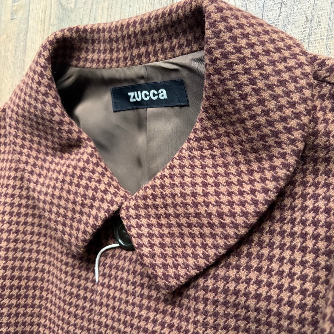 Houndstooth Pattern Wide Coat 상품이미지5