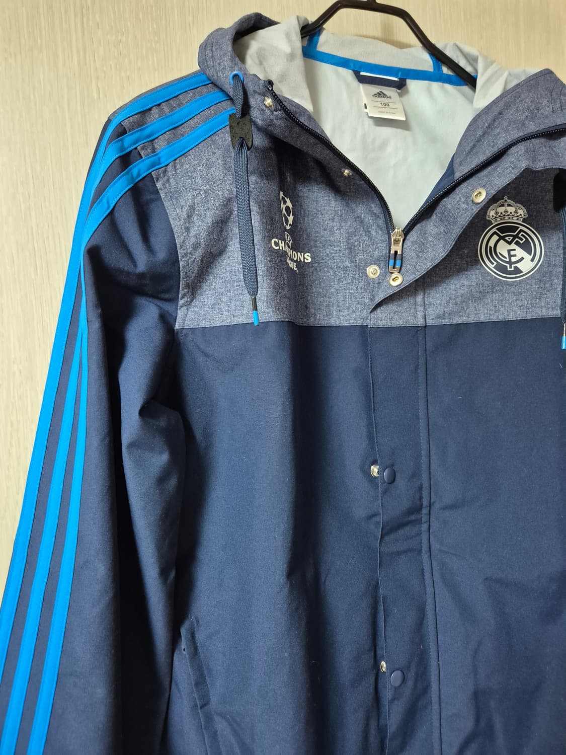 아디다스 레알마드리스 바람막이 하프집업 자켓 100 상품이미지3